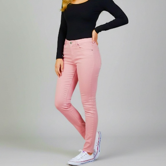 K. Jordan Pink Skinny Denim Jeans 18 - Picture 1 of 13